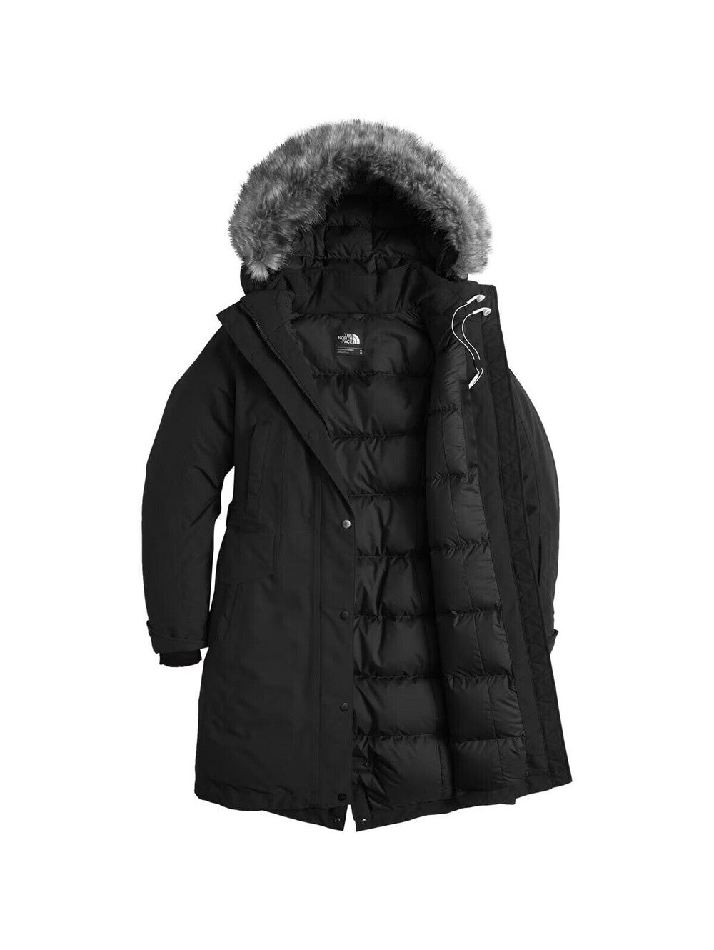 $420 The North Face TREMAYA Parka Down Winter Coat Jacket Fur Hood Long X-SMALL